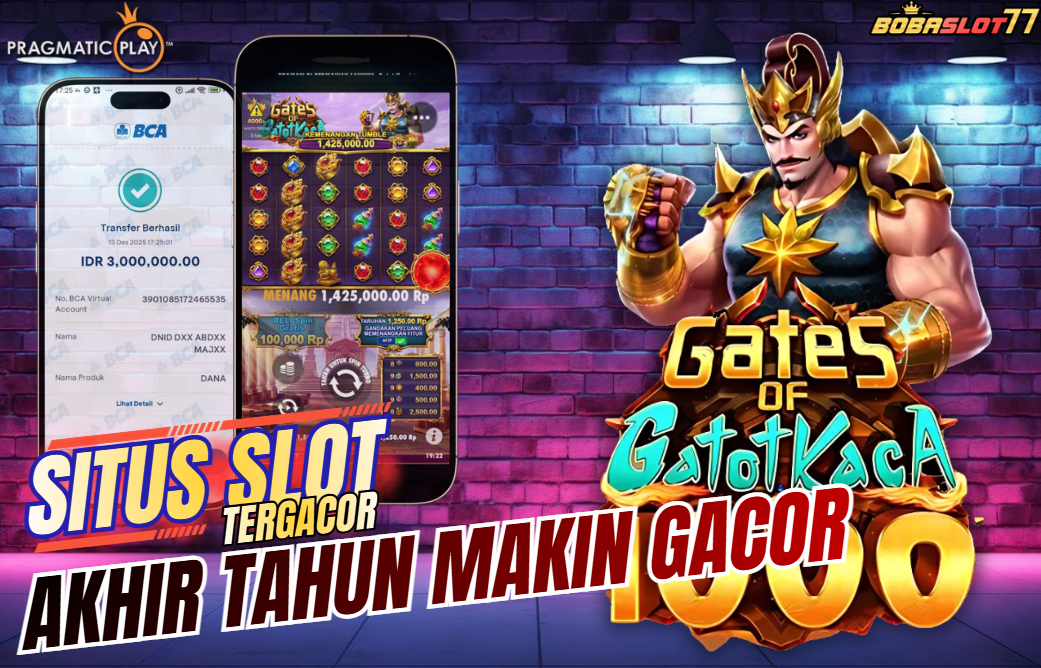 Selamat kepada user id : adj***5 Wede Rp 3.000.000  di Game GATES OF GATOTKACA PRAGMATIC PLAY Cair Gk Sampe 1 Menit! Menang Mudah di Bobaslot77